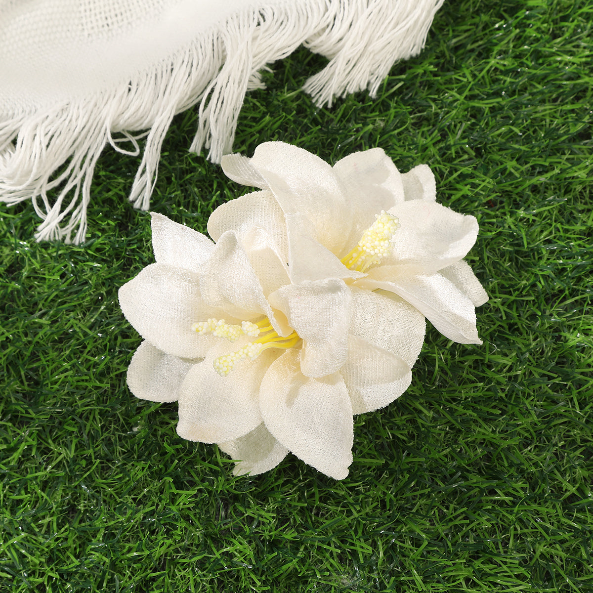 #73 Orchid Flowers Hair Clips Bohemian