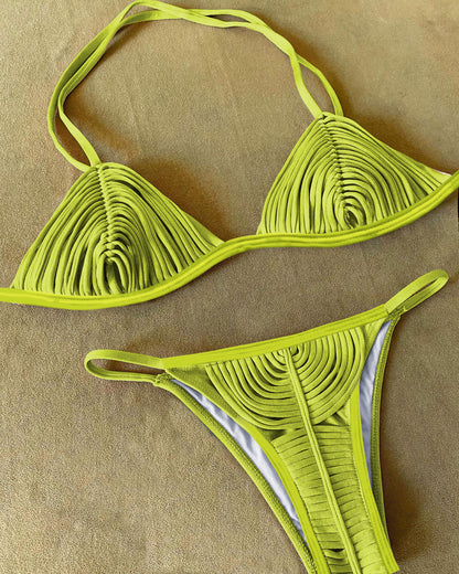 #58 New Bandage Stripes Brazilian Bikini
