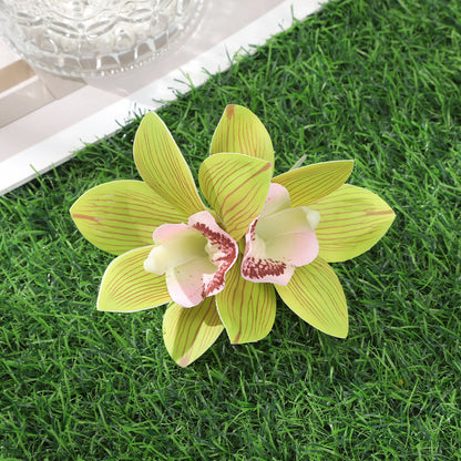 #73 Orchid Flowers Hair Clips Bohemian