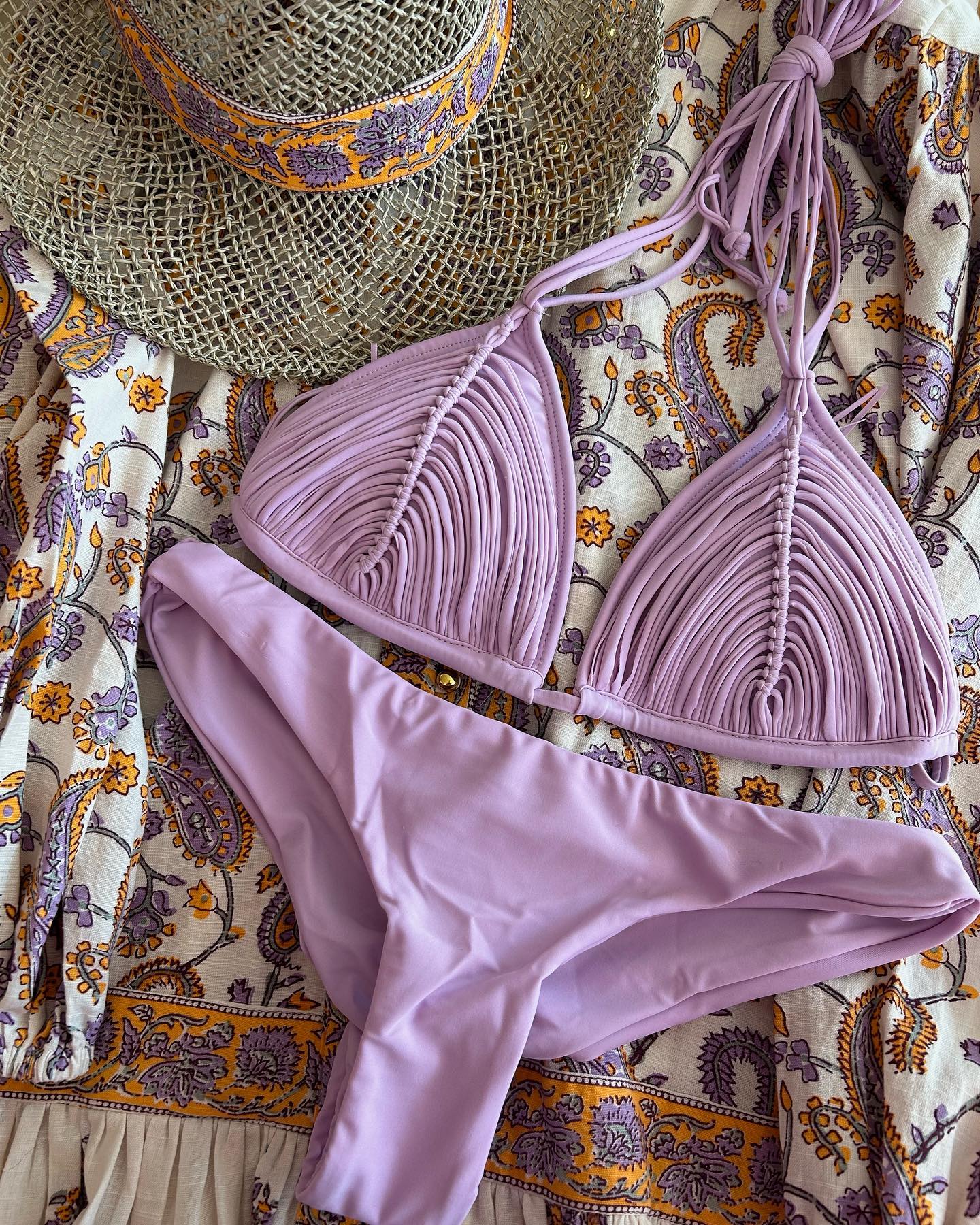 #58 New Bandage Stripes Brazilian Bikini