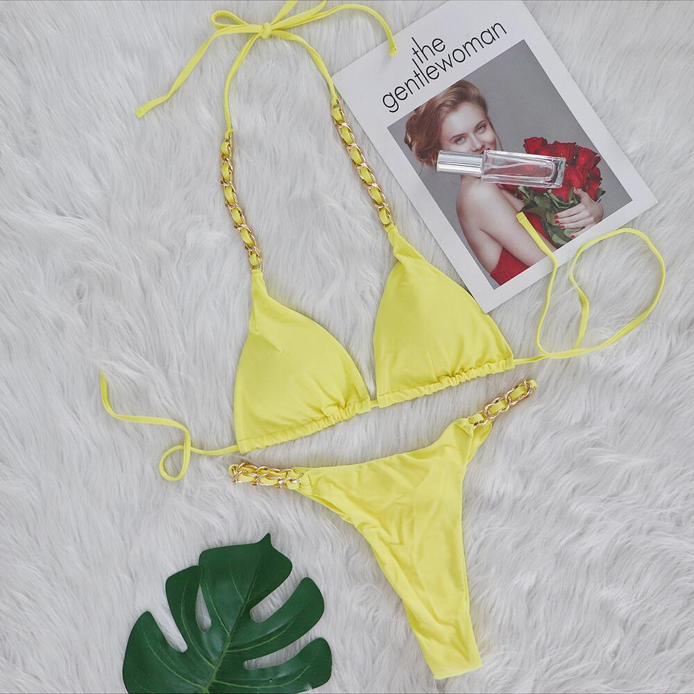 #100 Sexy Red Triangle String Bikini