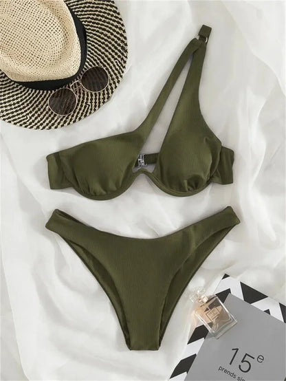 #104 Sexy One Shoulder Bikini