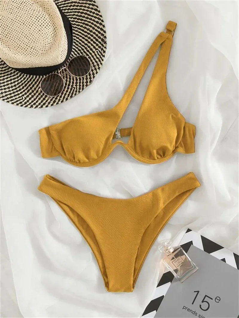 #104 Sexy One Shoulder Bikini
