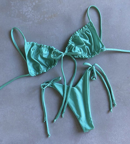 #43 Double Face Plain Bikinis