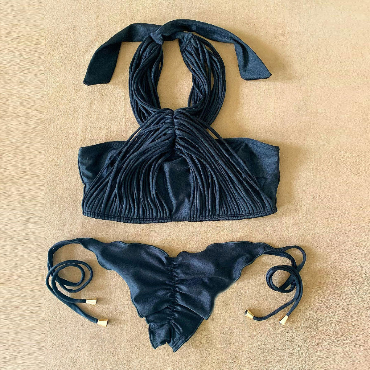 #58 New Bandage Stripes Brazilian Bikini