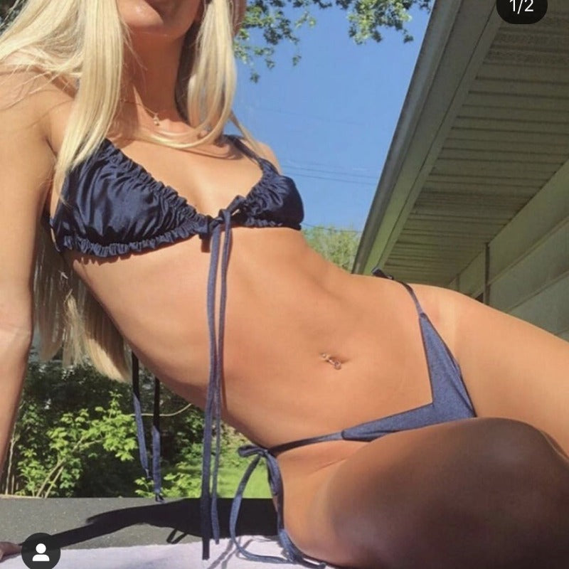 #43 Double Face Plain Bikinis