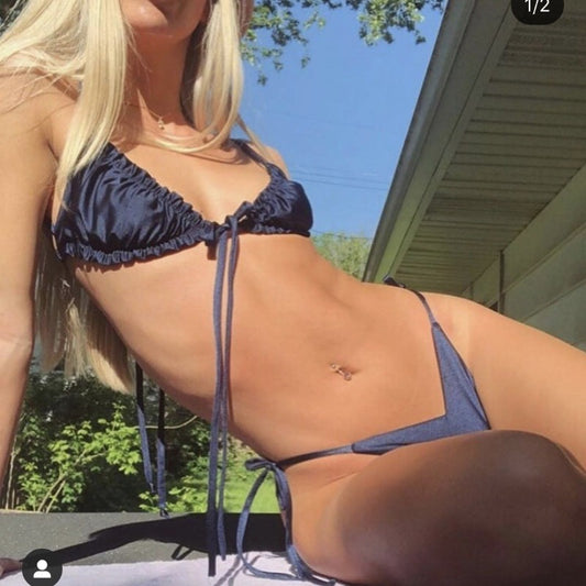 #43 Double Face Plain Bikinis