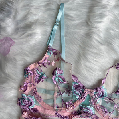 #163 Utellady Fairy Lingerie Floral Transparent