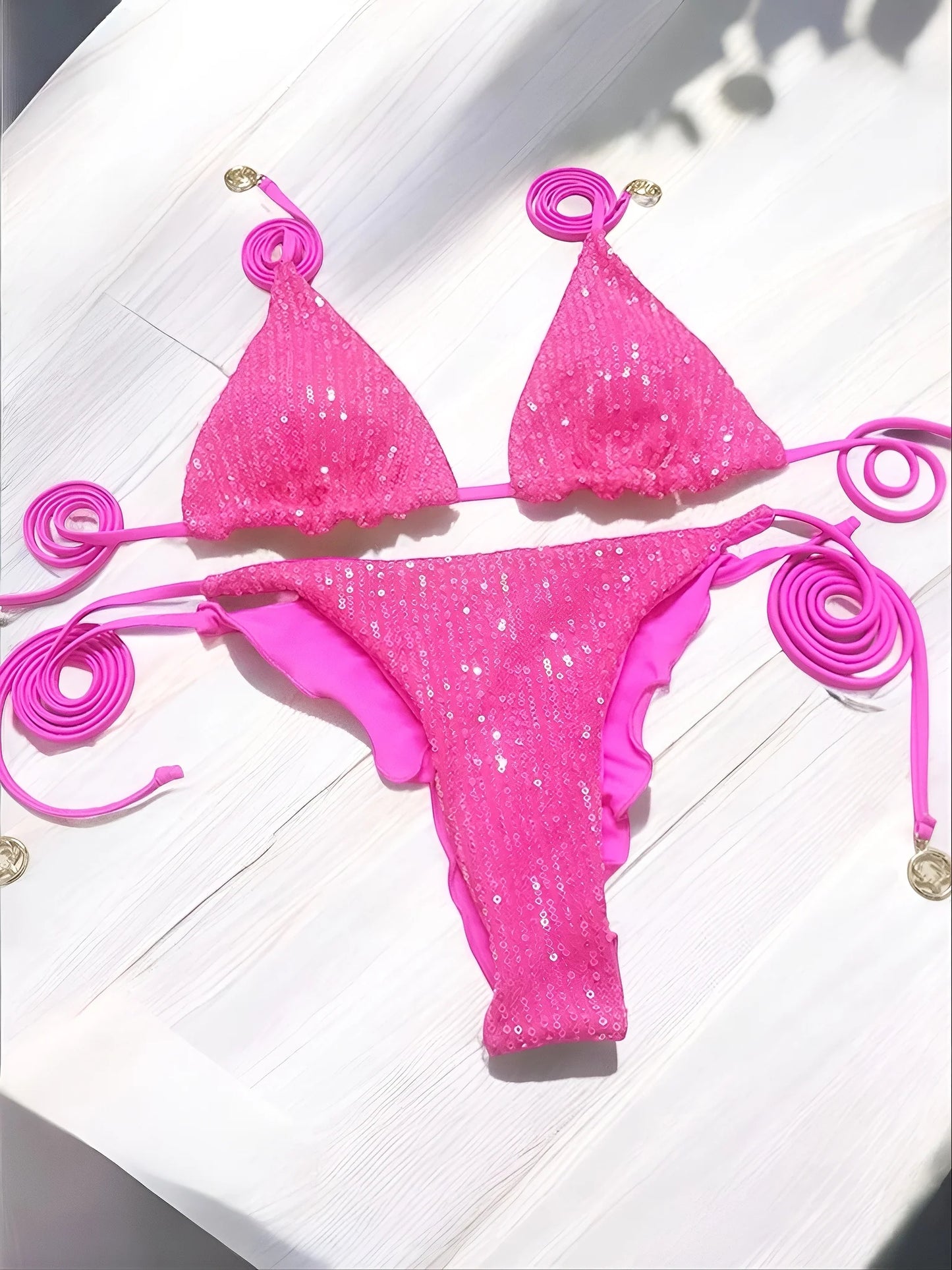 #32 Sparkle Waves Brazilian Bikini