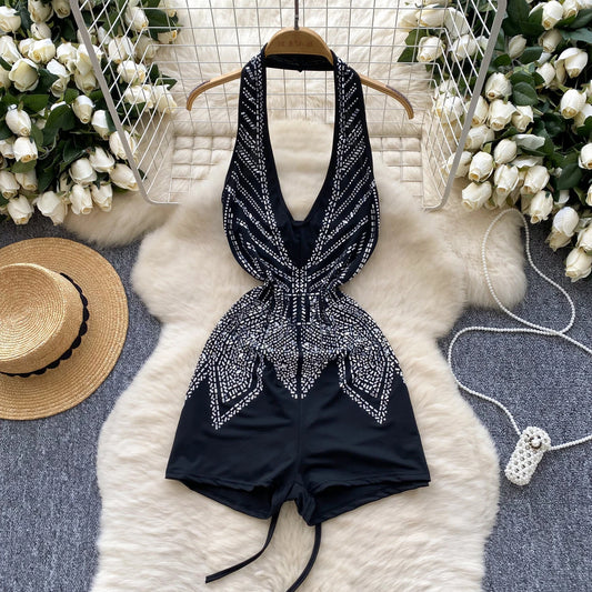 #133 Hotsweet Halter Deep V-neck Sleeveless