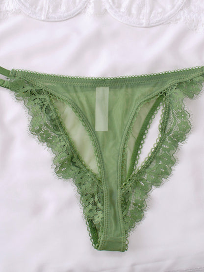 #182 Sexy thin lace lingerie briefs sets