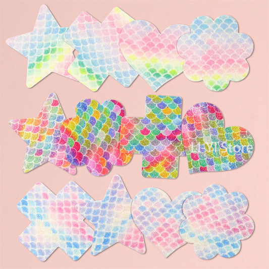 #116 Sexy Glitter Nipple Cover Polka-dot Heart Cross Shape Pasties