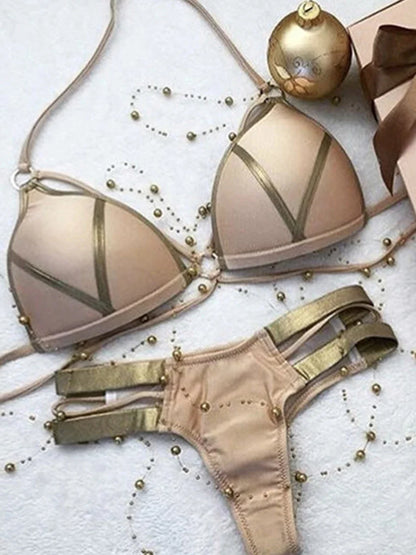 #25 Sexy Halter Push Up Brazilian Bikini