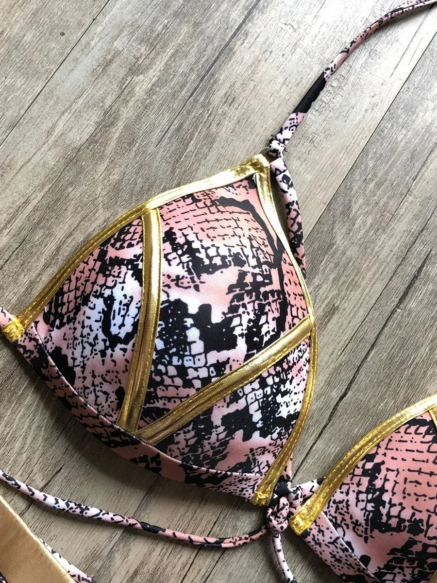 #25 Sexy Halter Push Up Brazilian Bikini