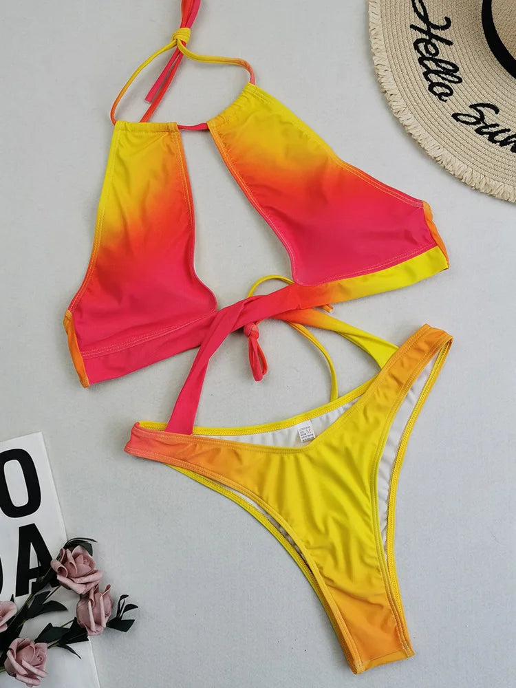 #36 Sexy Tummy High Cut Out Swimwear