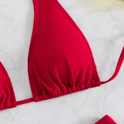 #102 Burgundy Halter Padded Top Sexy Push up