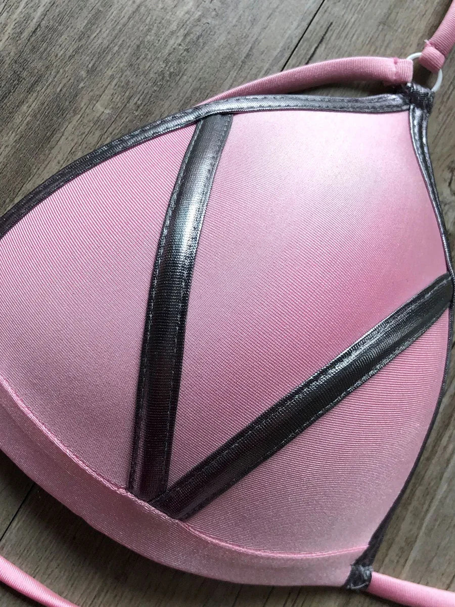 #25 Sexy Halter Push Up Brazilian Bikini