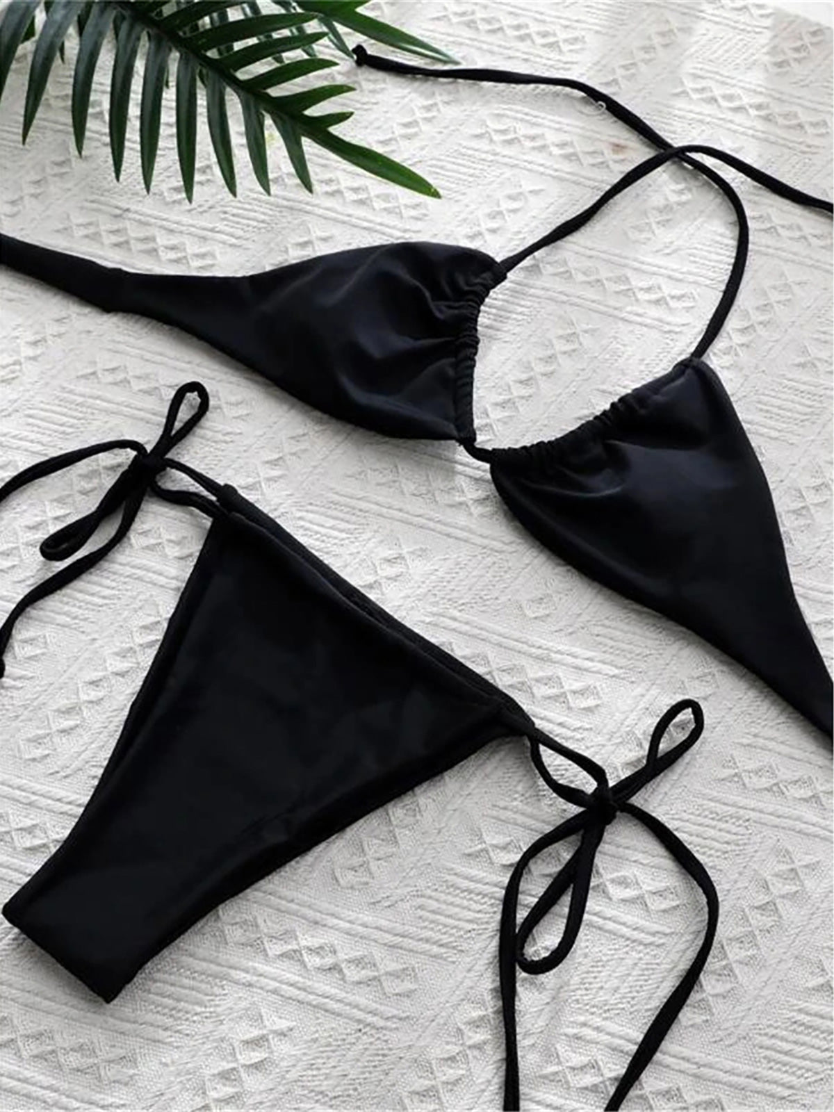 #40 Halter Mini Micro Thong Bikini Female