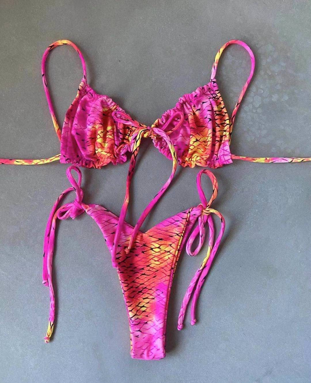 #43 Double Face Plain Bikinis