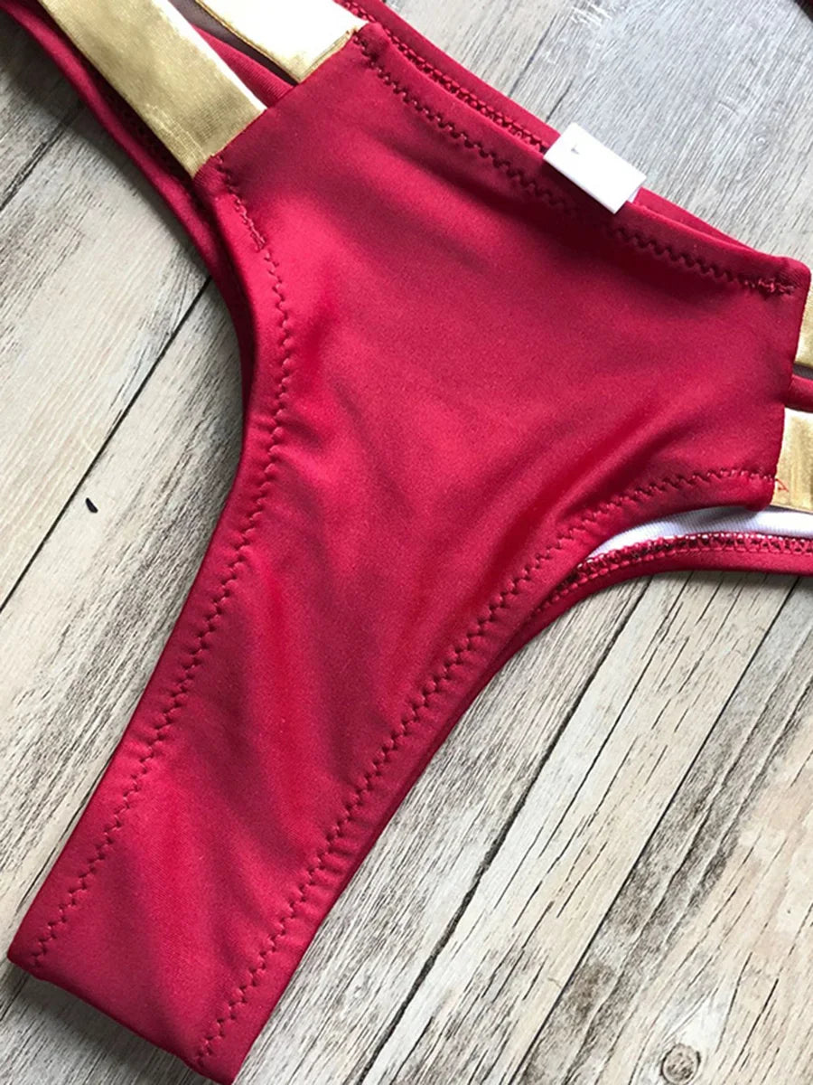 #25 Sexy Halter Push Up Brazilian Bikini