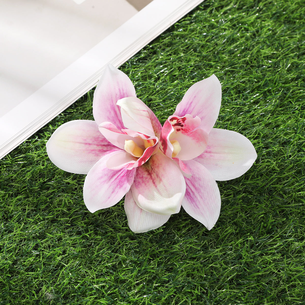 #73 Orchid Flowers Hair Clips Bohemian