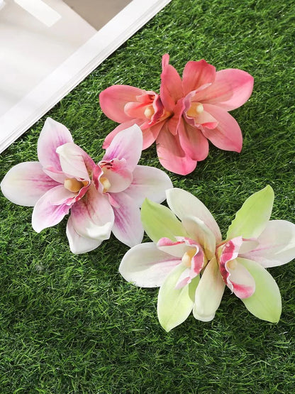 #74 Orchid Flowers Hair Clips Bohemian Large Hairpin