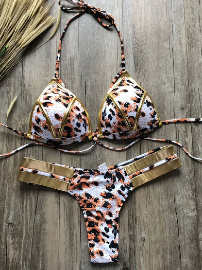 #25 Sexy Halter Push Up Brazilian Bikini