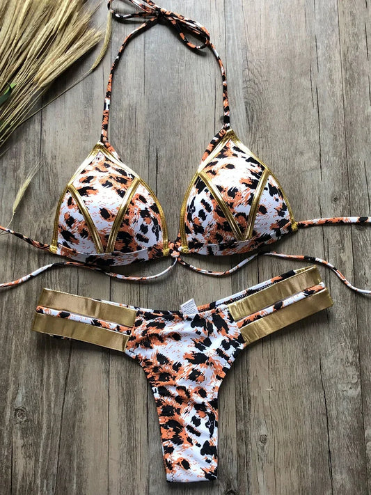 #25 Sexy Halter Push Up Brazilian Bikini