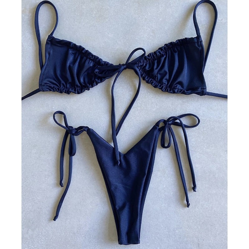 #43 Double Face Plain Bikinis