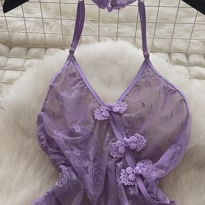 #155 Chic Elegant halter Embroidered