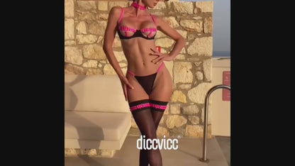 #84 Diccvicc Sexy Underwear Set Patchwork Harness Sensual Lingerie
