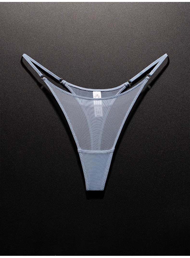 #87 New European and American Sexy Lace T-Back Transparent Mesh