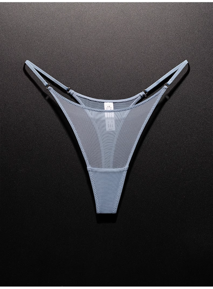 #87 New European and American Sexy Lace T-Back Transparent Mesh
