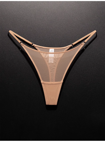 #87 New European and American Sexy Lace T-Back Transparent Mesh