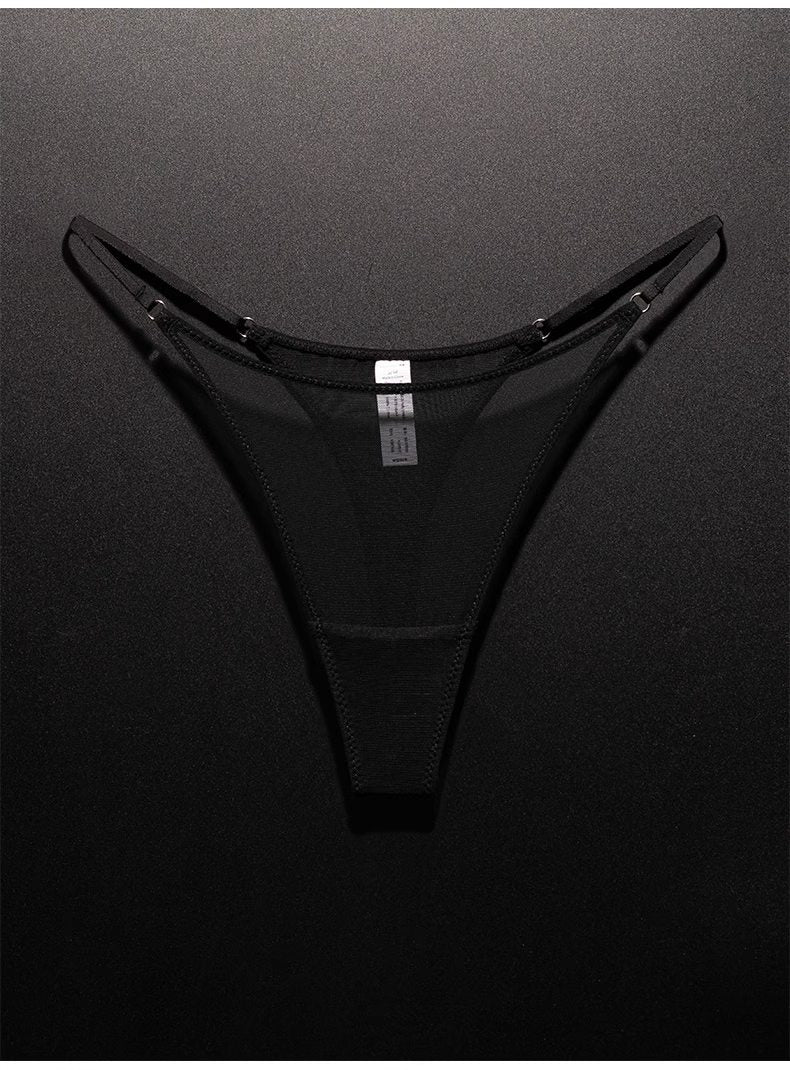 #87 New European and American Sexy Lace T-Back Transparent Mesh